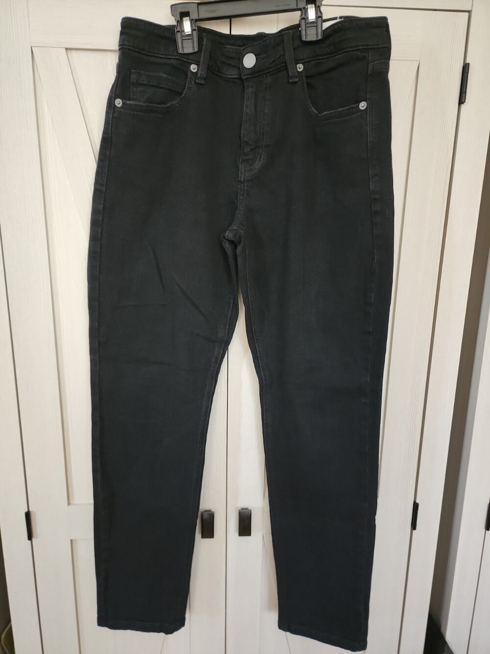 COSMIC BLUE LOVE BLACK SKINNY JEANS SIZE 28